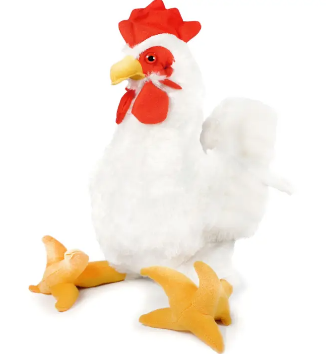 Stuffed Chicken Plush 16" 1/pc