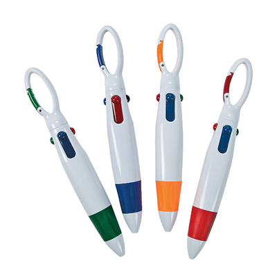 Plastic Carabiner Shuttle Pens 5 1/2" 12/pk