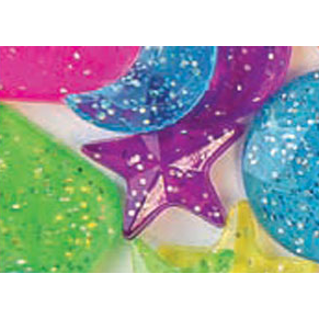Faceted Stone Mix Jelly Sparkle 18mm 1/4 Lb