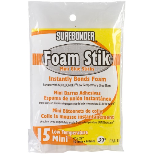 4" FOAM MINI GLUE 15 PK
