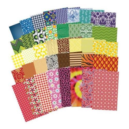 All Kinds of Fabric Paper, 200 sheets 8.5" x 5.5"