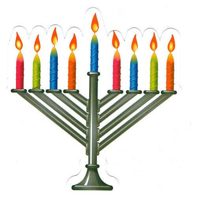 Small Menorah Cutout 2" 40/pk
