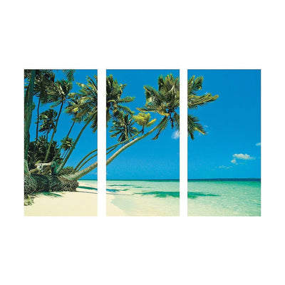 8 Ft x 6 Ft. Tropical Beach & Palm Trees Backdrop Banner