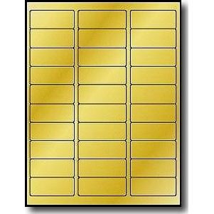 Metallic Laser Labels (Gold, 30/pg, 100 Sheets)