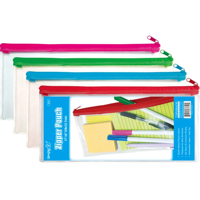 Clear Pencil Pouch 5" x 11" 1/pc
