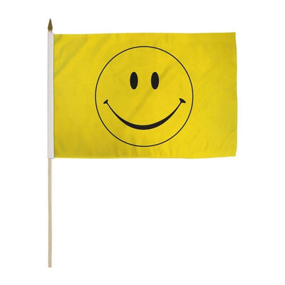 Large Flag Smile Face 18" x 12"