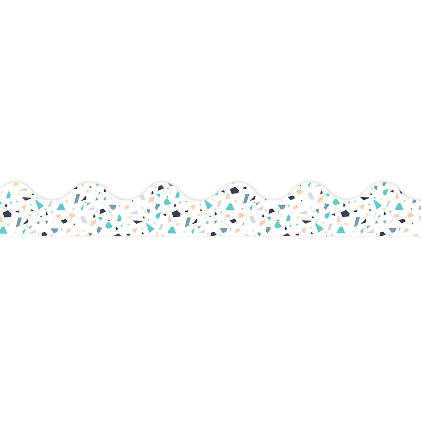 Simply Sassy White Terrazzo Border