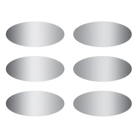 Ovals Scratch Off Stickers 2 1/2" x 1" 180/pk