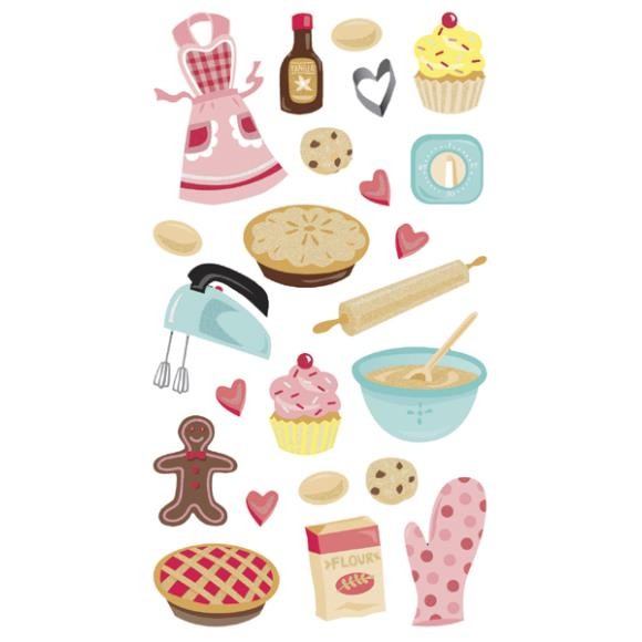Baking Accessories Scrapbook Stickers