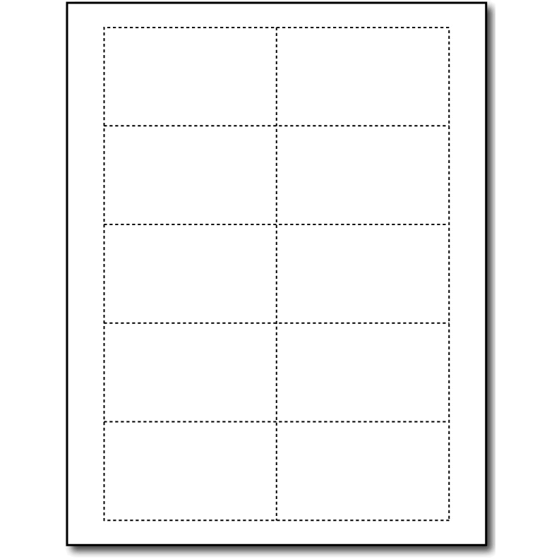 Perforated Business Card, 10/pg, 250 Sheets