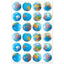 Globes Stickers (3 Sheets)