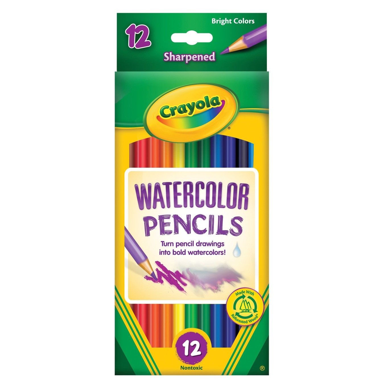 Crayola Watercolor Colored Pencil Set, 12/pk.