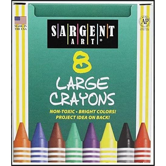 8 Colorful Jumbo Crayons (Discontinued)