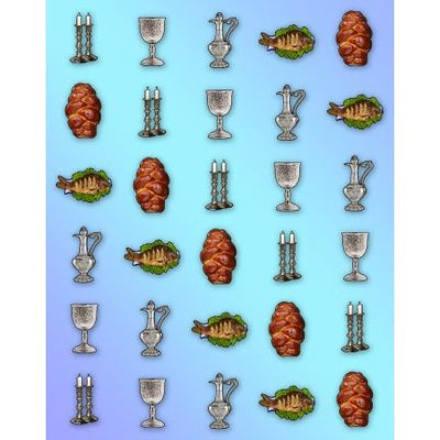 Shabbos Stickers 7/8" (6 Sheets)