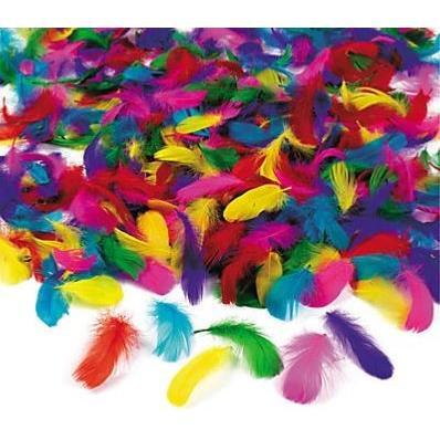 Bulk Feather Assortment Assorted Colors 600/pk 2 3/4"