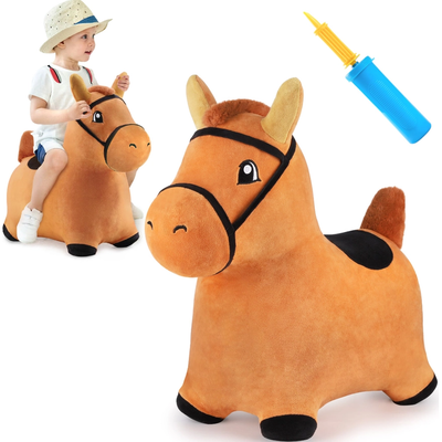 Bouncy Brown Horse 22"x24" 1/pc