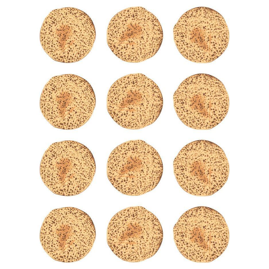 Matzos Stickers Round 32mm Color Print 10/pk