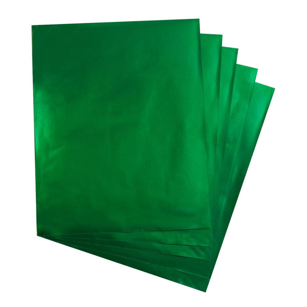 Large Metallic Foil Paper 20" x 26" 12/Sheets Green