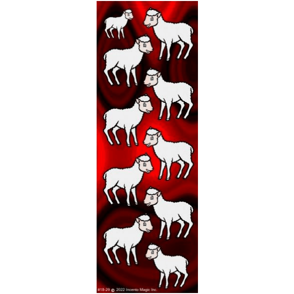 Karbon pesach sheep stickers 1.5" (6 sheets)
