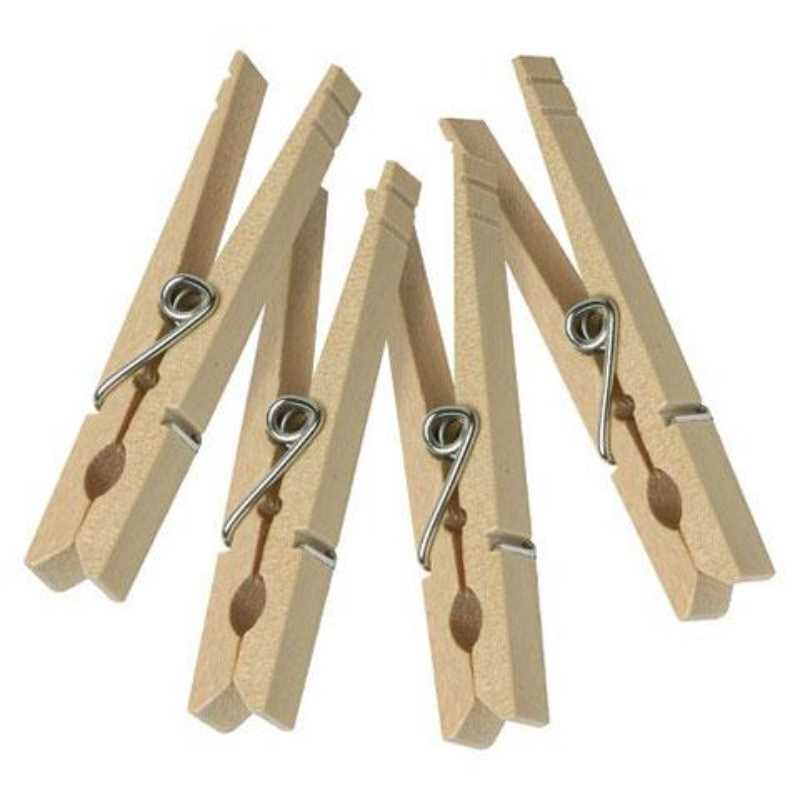 Jumbo Wood Clothespins 2 3/8" x 3/8" 50/pk (Natural)