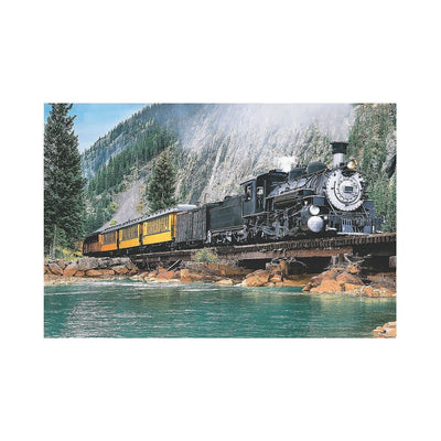 Railroad Train & Cliff Backdrop, 9 ft. x 6 ft.  1 pk