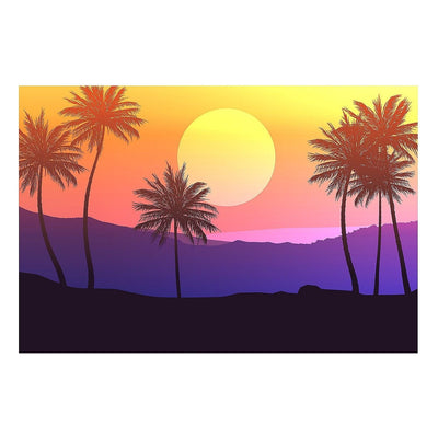 Palm Tree Sunset Backdrop Banner, 9 ft. x 6 ft. - 2 Pc.