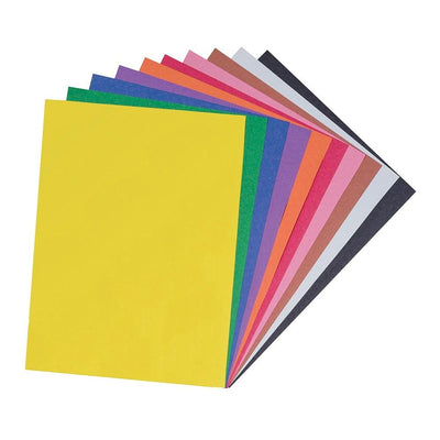 Construction Paper 9" X 12" 10 Assorted Colors 500 Sheets