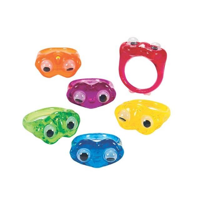Googly Eye Rings 48/pk