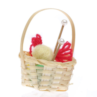Wicker Knitting Basket 1.5" x 1"