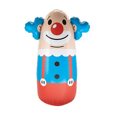 Inflatable Clown Punching Bag  26" x 3 ft.