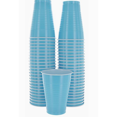Disposable Plastic Cups 12 Oz 50/pk Blue