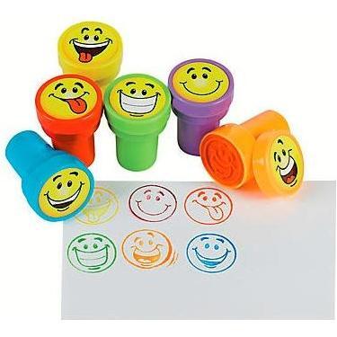 Goofy Smile Face Stamps 24/pk