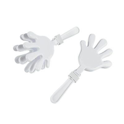 Plastic White Hand Clappers 12/pk