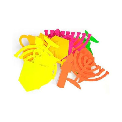 Chanukah Cutouts Asst colors 3" 24/pk
