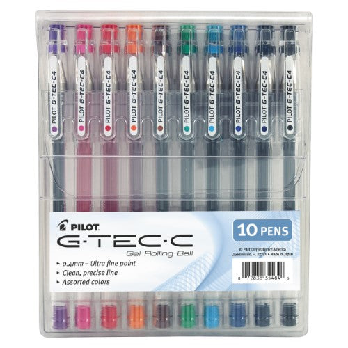 G-Tech-C Gel Pens 10 Assorted Colors