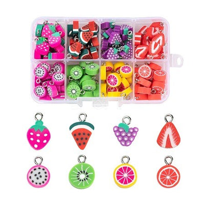 Fruit charms 1.8mm hole 120/pk