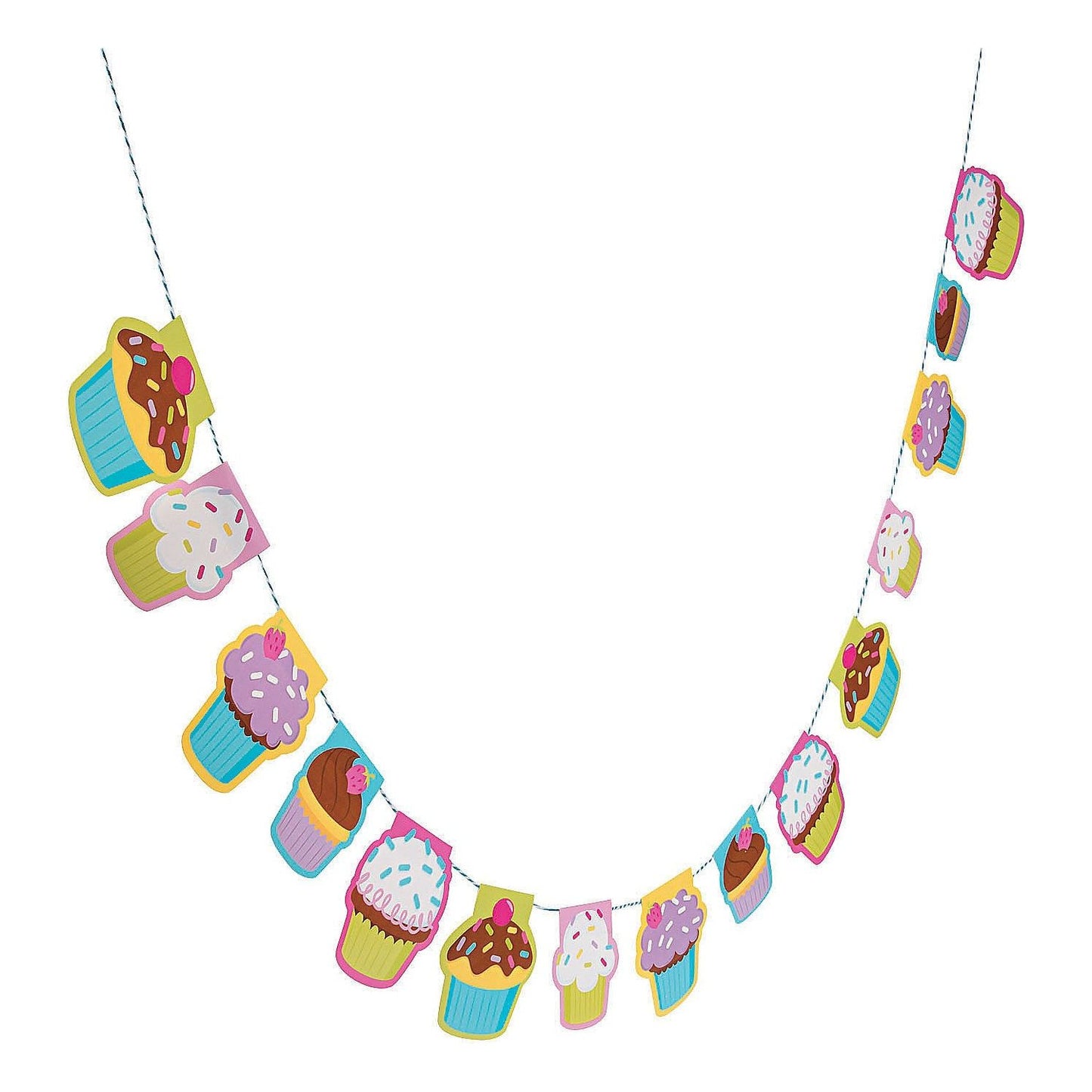 Cupcake Sprinkles Garland, 4 1/2" x 7 ft.