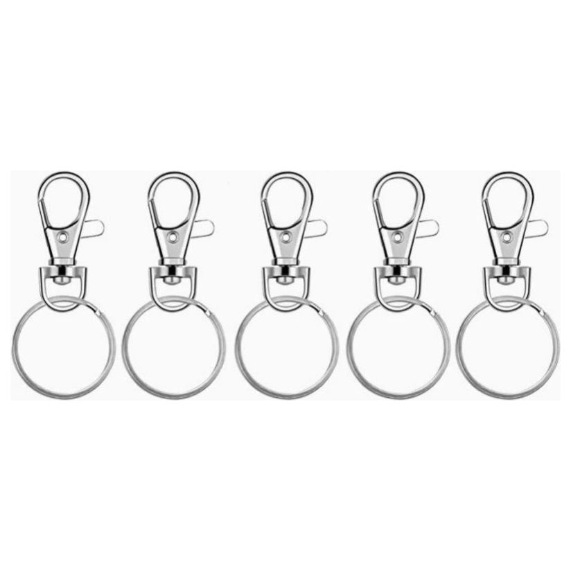 Key Ring w/ Swivel Snap Hooks 5-ct