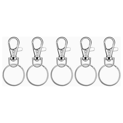 Key Ring w/ Swivel Snap Hooks 5-ct