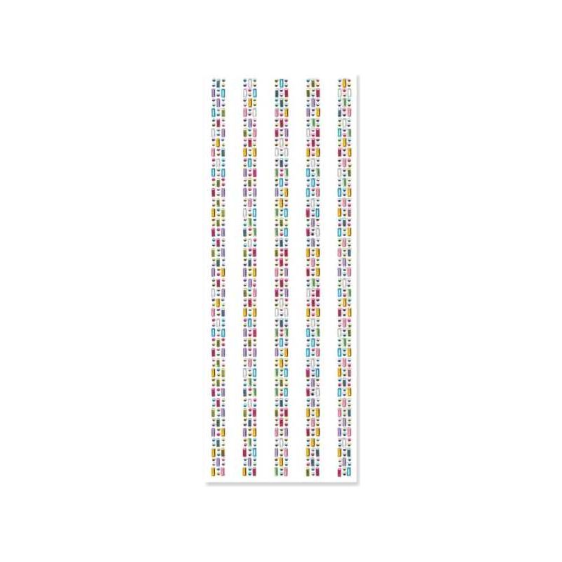 Adhesive Rhinestone Medley 5 Strips