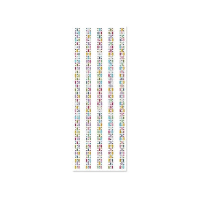 Adhesive Rhinestone Medley 5 Strips