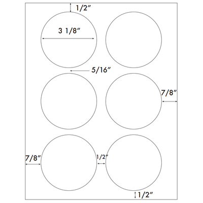 White Polyester Drum Laser