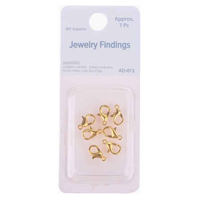 Alloy Lobster Clasp, 7-ct 1cm (Gold)