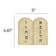 Stone Tablet Luches cutout 5-inch 20/pk