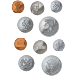 Money Accents Coins 6" 30/pk
