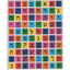 Mosaic Square Alef Bais Stickers 1/2" 10 Sheets