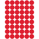 Color Coding Dot Sticker Red 3/4" 19mm Color Print 32/pk