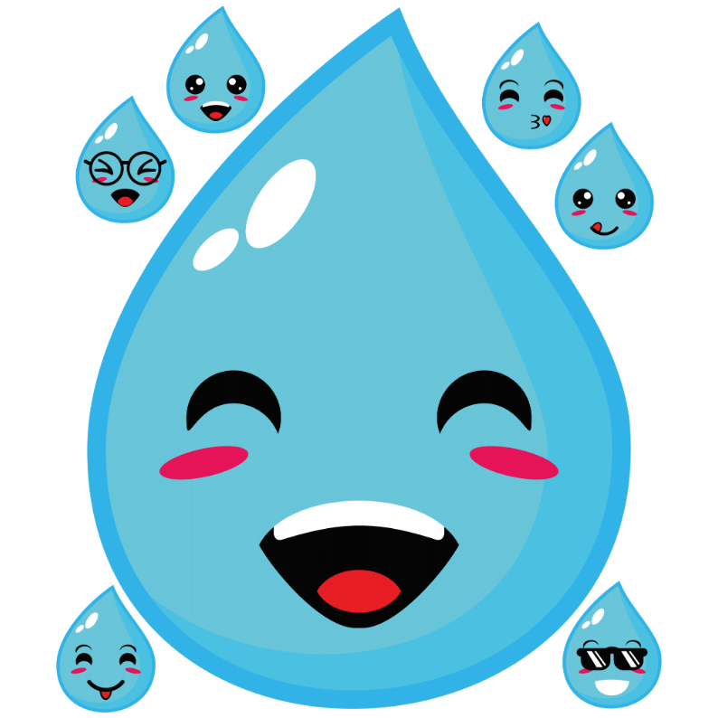 emoji raindrop Centerpiece 24x28