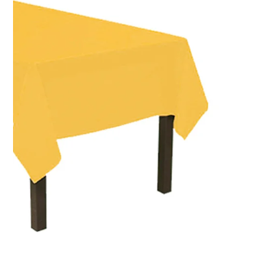 Plastic Tablecloths 54X108" (Dark Yellow)