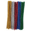 Chenille Stem 6mm Tinsel Sparkle Assorted Colors 12" 100/pk